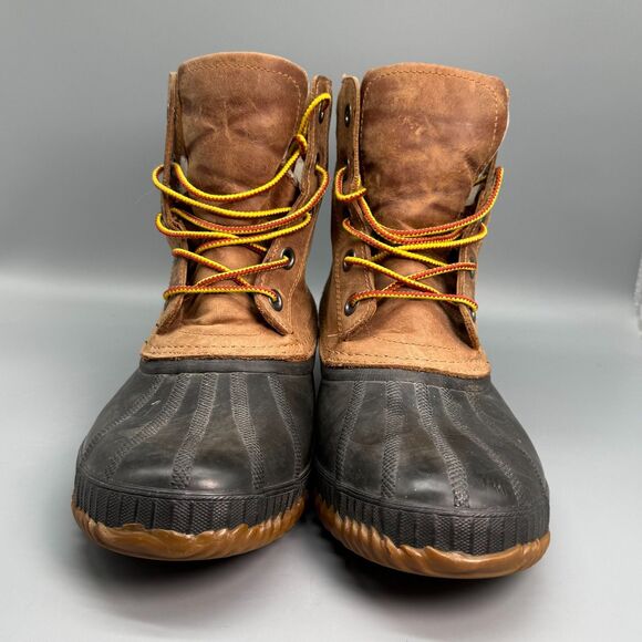 Sorel Cheyanne II Duck Boots Men\'s 10 Brown Waterproof Lace-Up Round Toe Ankle main image 6